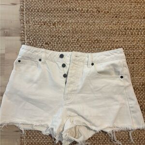 RVCA Women's White Denim Shorts